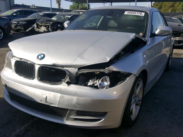 WBAUP9C51BVL90439 - 2011 BMW 128 I SILVER photo 2