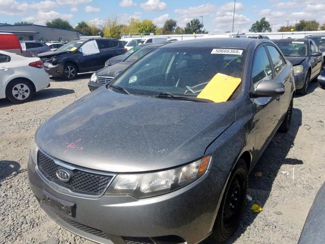 KNAFU4A28A5229551 - 2010 KIA FORTE EX CHARCOAL photo 2