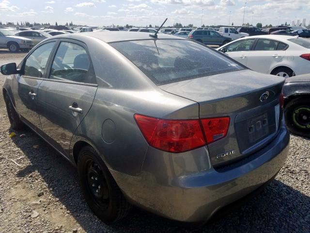 KNAFU4A28A5229551 - 2010 KIA FORTE EX CHARCOAL photo 3