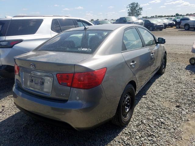 KNAFU4A28A5229551 - 2010 KIA FORTE EX CHARCOAL photo 4