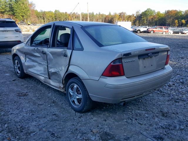 1FAFP34N37W153255 - 2007 FORD FOCUS ZX4 GOLD photo 3