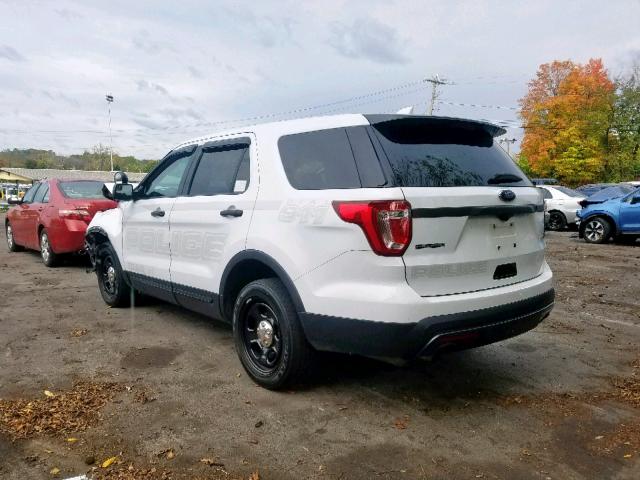 1FM5K8AR7GGD05911 - 2016 FORD EXPLORER P WHITE photo 3