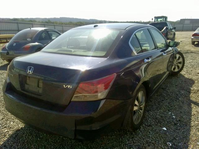 1HGCP36808A052646 - 2008 HONDA ACCORD EXL BLUE photo 4