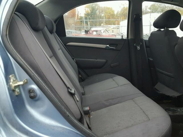 KL1TD56607B166390 - 2007 CHEVROLET AVEO BASE Mavi foto 6