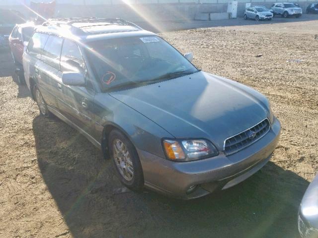 4S3BH686X37619889 - 2003 SUBARU LEGACY OUT GREEN photo 1