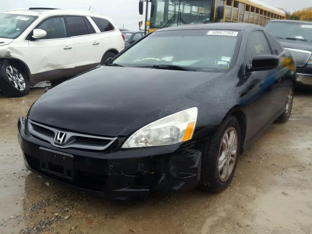 1HGCM72667A007312 - 2007 HONDA ACCORD EX BLACK photo 2