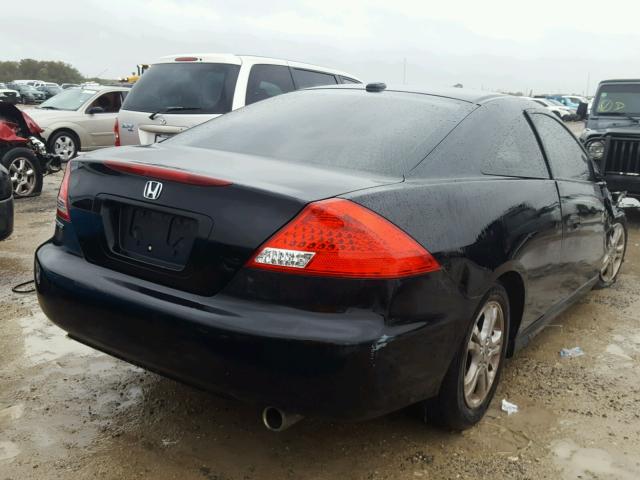 1HGCM72667A007312 - 2007 HONDA ACCORD EX BLACK photo 4