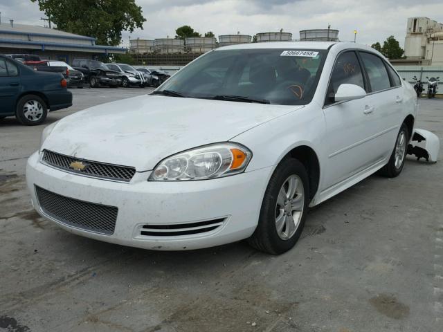 2G1WA5E35E1136698 - 2014 CHEVROLET IMPALA LIM WHITE photo 2