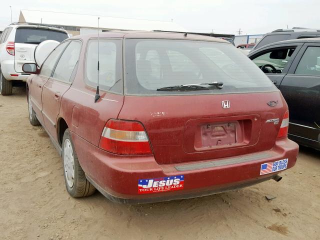 1HGCE1821TA004567 - 1996 HONDA ACCORD LX MAROON photo 3