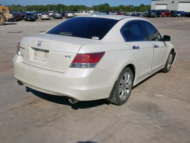 1HGCP3F82AA028290 - 2010 HONDA ACCORD EXL WHITE photo 4