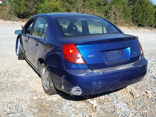 1G8AJ55F96Z204161 - 2006 SATURN ION LEVEL BLUE photo 3