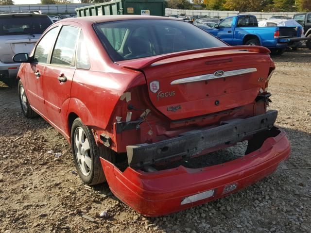 1FAFP38372W248080 - 2002 FORD FOCUS ZTS RED photo 3