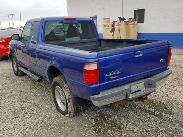 1FTZR45E43PA72503 - 2003 FORD RANGER SUP BLUE photo 3