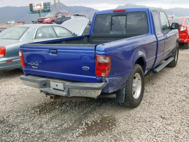 1FTZR45E43PA72503 - 2003 FORD RANGER SUP BLUE photo 4