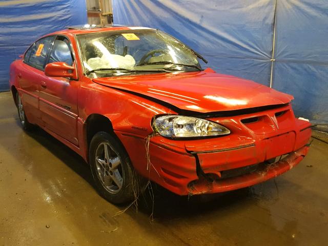 1G2NW52E1YM798155 - 2000 PONTIAC GRAND AM G RED photo 1