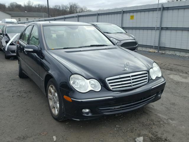 WDBRF87H46F761036 - 2006 MERCEDES-BENZ C 350 4MAT BLACK photo 1