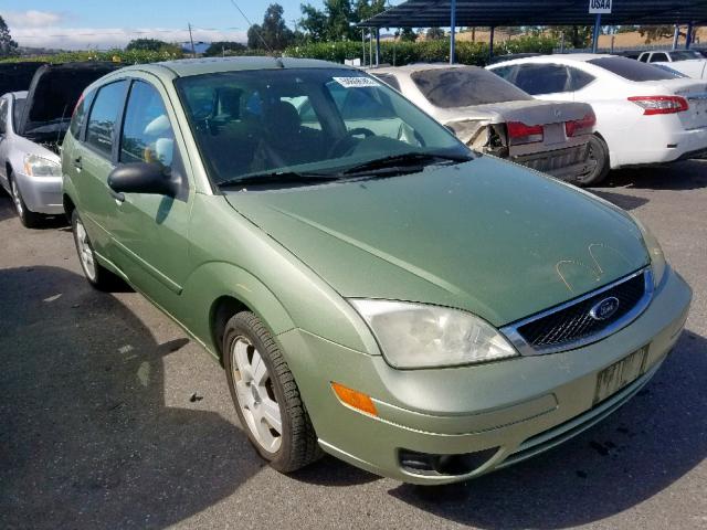 1FAHP37N17W154196 - 2007 FORD FOCUS ZX5 GREEN photo 1