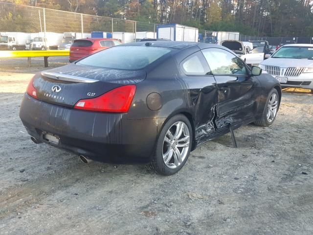 JNKCV64E98M120826 - 2008 INFINITI G37 BASE BLACK photo 4