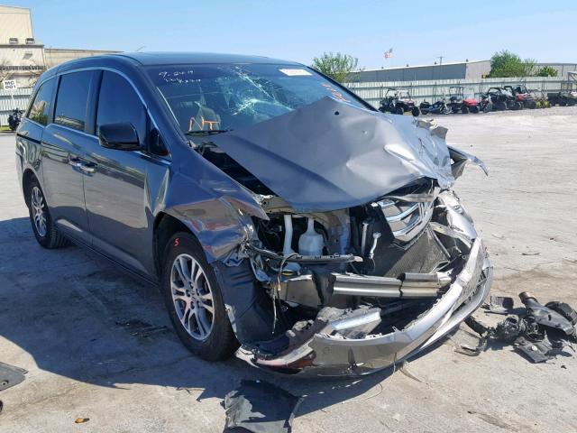 5FNRL5H63BB044888 - 2011 HONDA ODYSSEY EX GRAY photo 1