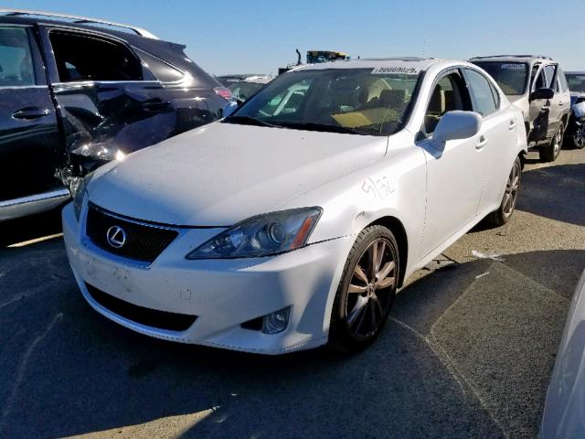 JTHBK262182060732 - 2008 LEXUS IS 250 WHITE photo 2