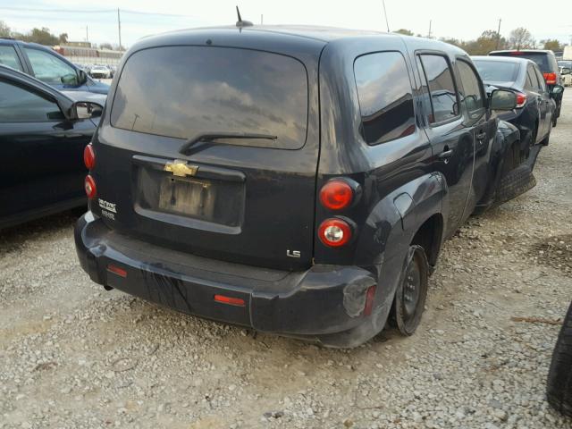 3GNDA13D18S542268 - 2008 CHEVROLET HHR LS BLACK photo 4