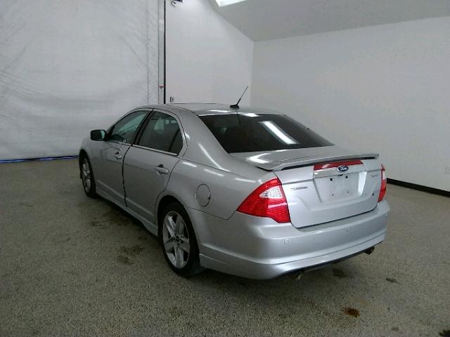 3FAHP0KC0AR410309 - 2010 FORD FUSION SPO SILVER photo 3