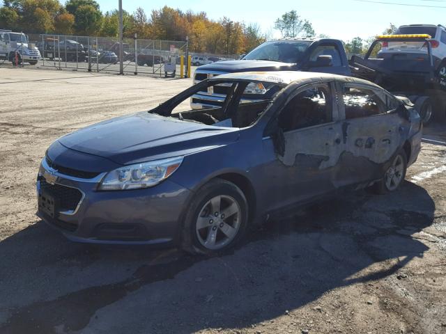 1G11C5SL0EF212989 - 2014 CHEVROLET MALIBU 1LT 蓝色 照片 2