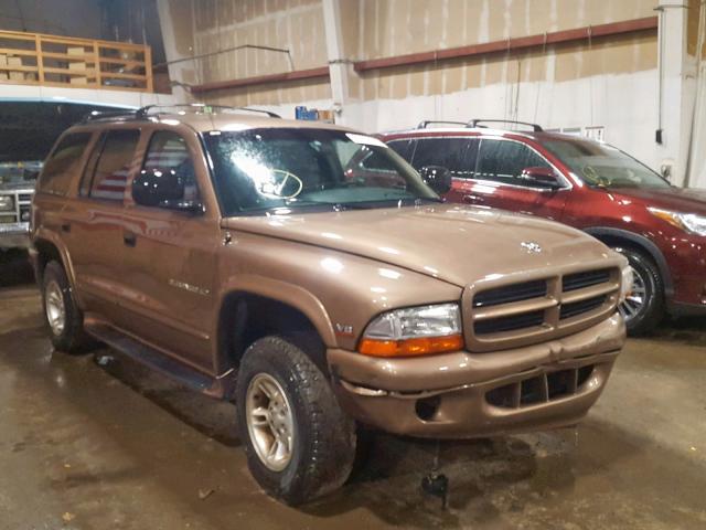 1B4HS28N0YF234041 - 2000 DODGE DURANGO GOLD photo 1