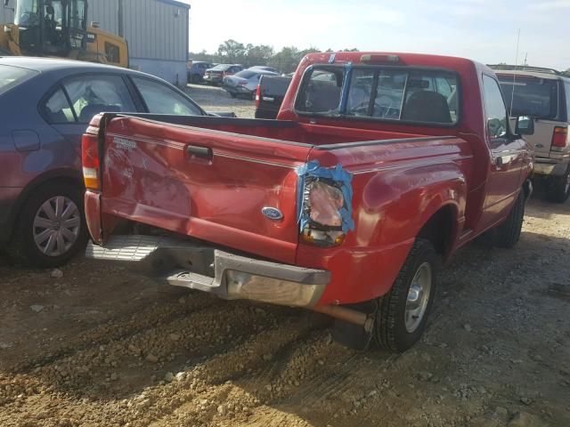 1FTCR10A1VPA40927 - 1997 FORD RANGER RED photo 4