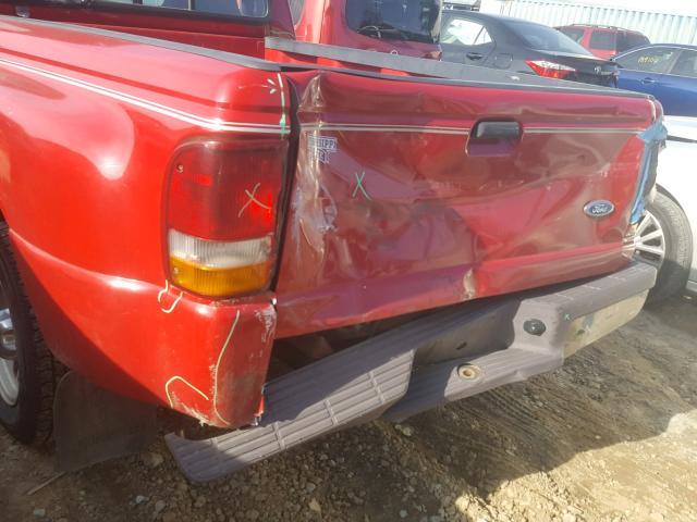 1FTCR10A1VPA40927 - 1997 FORD RANGER RED photo 9