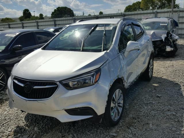 KL4CJASB6HB032556 - 2017 BUICK ENCORE PRE SILVER photo 2