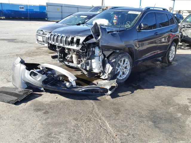 1C4PJMCS3EW232497 - 2014 JEEP CHEROKEE L GRAY photo 2