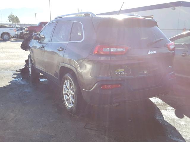 1C4PJMCS3EW232497 - 2014 JEEP CHEROKEE L GRAY photo 3