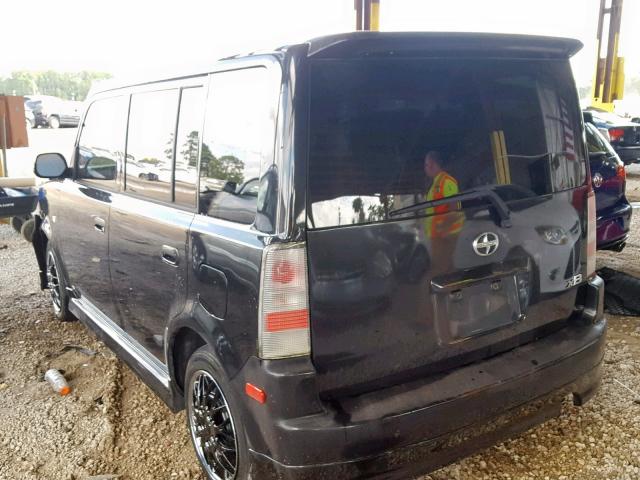 JTLKT324750185578 - 2005 TOYOTA SCION XB შავი ფოტო 3