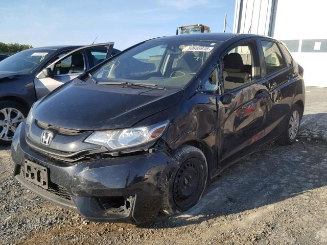 JHMGK5H54GX024808 - 2016 HONDA FIT LX BLACK photo 2