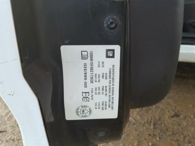 1G8AN15F86Z173630 - 2006 SATURN ION LEVEL WHITE photo 10