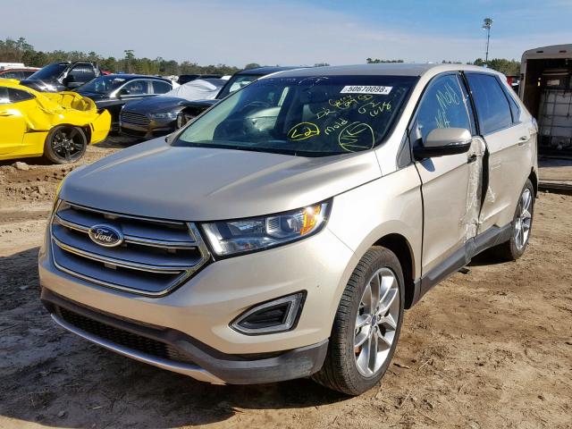 2FMPK4K82HBB54542 - 2017 FORD EDGE TITAN GOLD photo 2