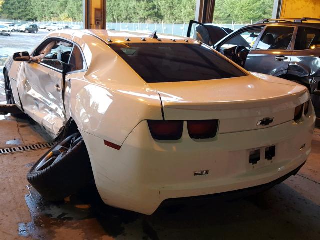 2G1FA1E31D9209106 - 2013 CHEVROLET CAMARO LS WHITE photo 3