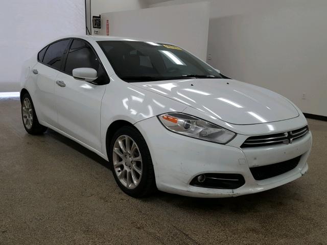 1C3CDFCH7DD316147 - 2013 DODGE DART LIMIT WHITE photo 1