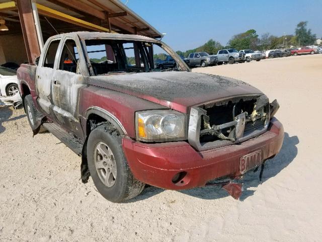 1D7HW48P97S256443 - 2007 DODGE DAKOTA QUA BURN photo 1