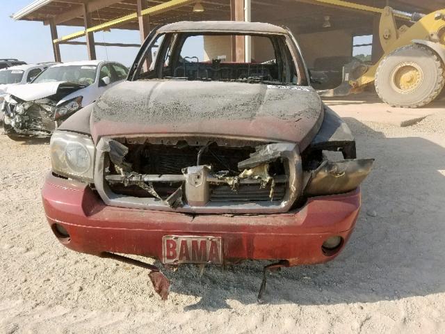 1D7HW48P97S256443 - 2007 DODGE DAKOTA QUA BURN photo 9