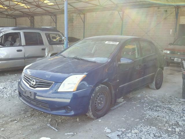 3N1AB6AP6CL662091 - 2012 NISSAN SENTRA 2.0 BLUE photo 2