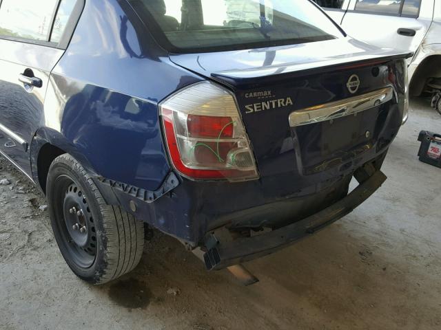 3N1AB6AP6CL662091 - 2012 NISSAN SENTRA 2.0 BLUE photo 9