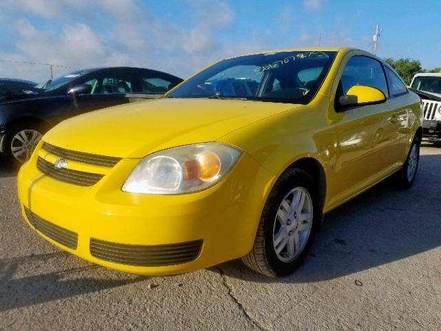 1G1AL15F967817488 - 2006 CHEVROLET COBALT LT YELLOW photo 2