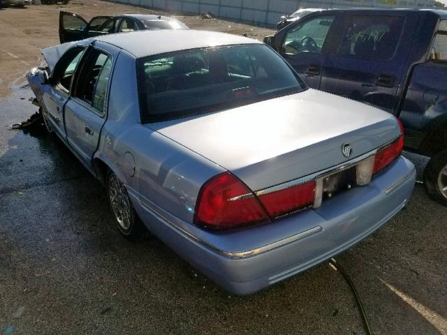 2MEFM74W9XX600273 - 1999 MERCURY GRAND MARQ BLUE photo 3