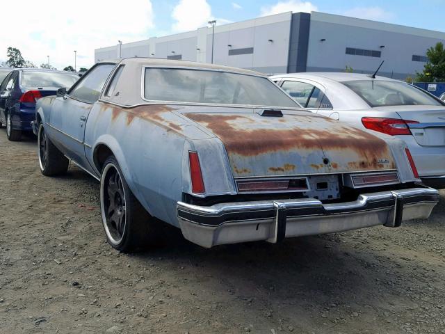 4J57R7Z162347 - 1977 BUICK COUPE BLUE photo 3