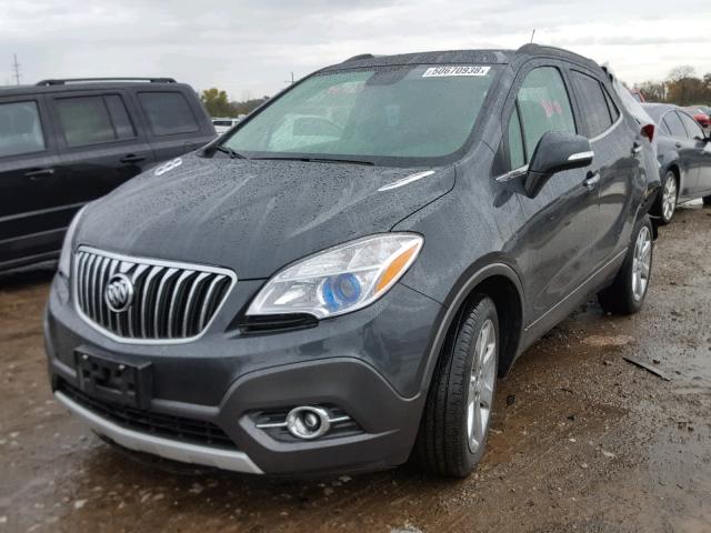 KL4CJCSB1GB584542 - 2016 BUICK ENCORE GRAY photo 2