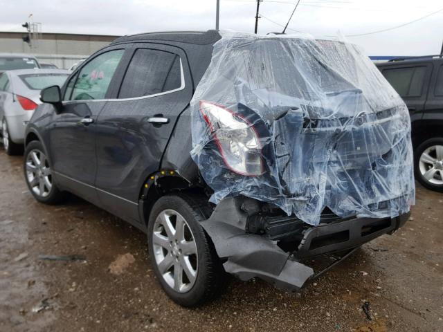 KL4CJCSB1GB584542 - 2016 BUICK ENCORE GRAY photo 3