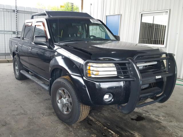 1N6ED27T34C448921 - 2004 NISSAN FRONTIER C BLACK photo 1