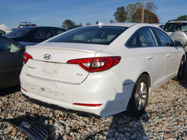 5NPE24AA1GH431524 - 2016 HYUNDAI SONATA ECO WHITE photo 4